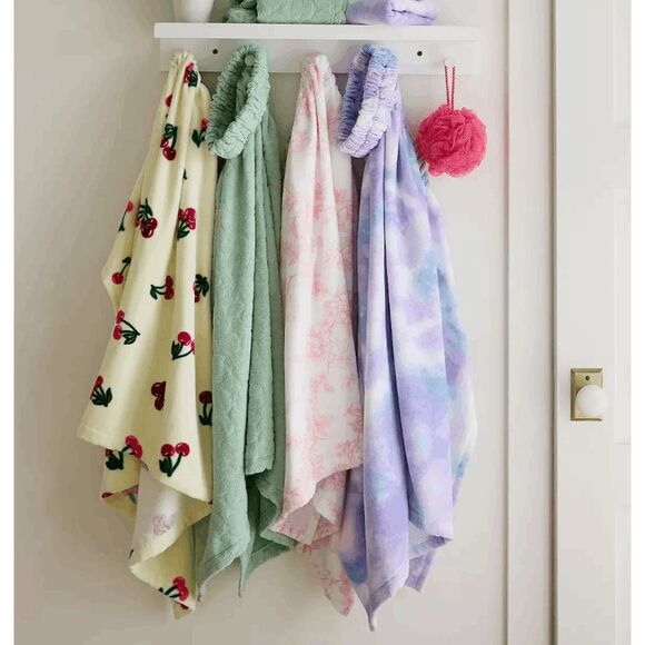 NWT The Big One® 5-Piece Solid Texture Bath Wrap Set - BLUE PURPLE TIE DYE - Picture 3 of 3